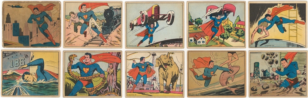 1940 R145 Gum, Inc. "Superman" Complete Set (72) 